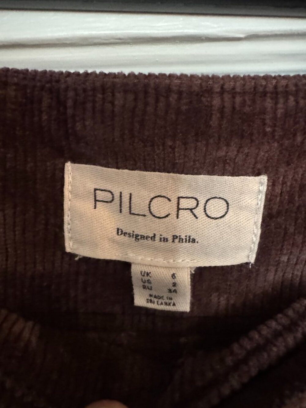 NWT Anthropologie PIlcro Double Waist Corduroy Midi Skirt, Front Slit - Picture 7 of 10